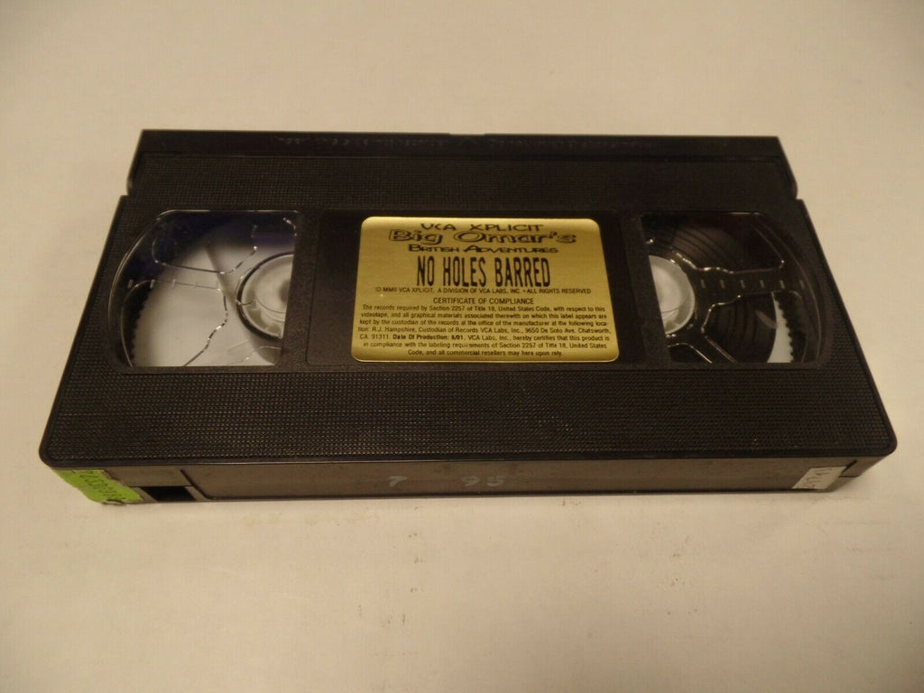 No Holes Barred Big Omar's British Adventures 2001 Adult VHS 051619AMP2