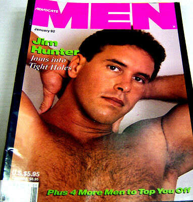 Men Gay Adult Magazine "Jim Hunter" January 1992 nm/cln 043013Lm-ep