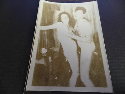Amateur 1940s Original B&W 18+ Erotic Nude Man Woman Standing and Fucking
