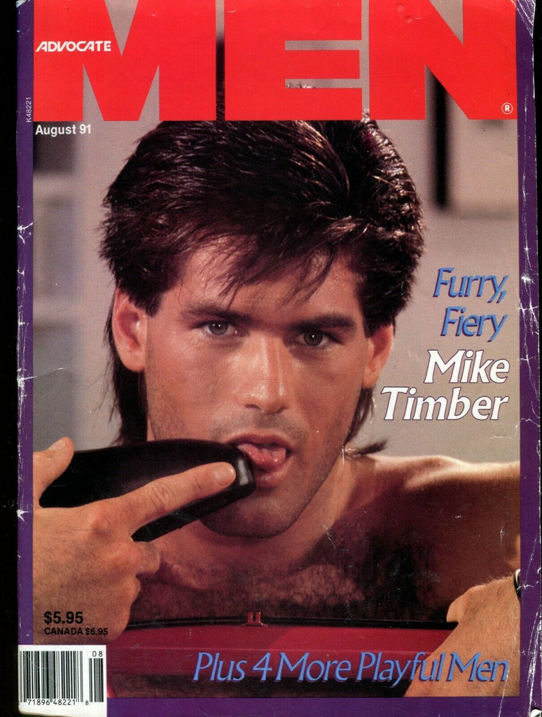 Advocate Men Gay Magazine Mike Timber August 1991 082619lm-ep