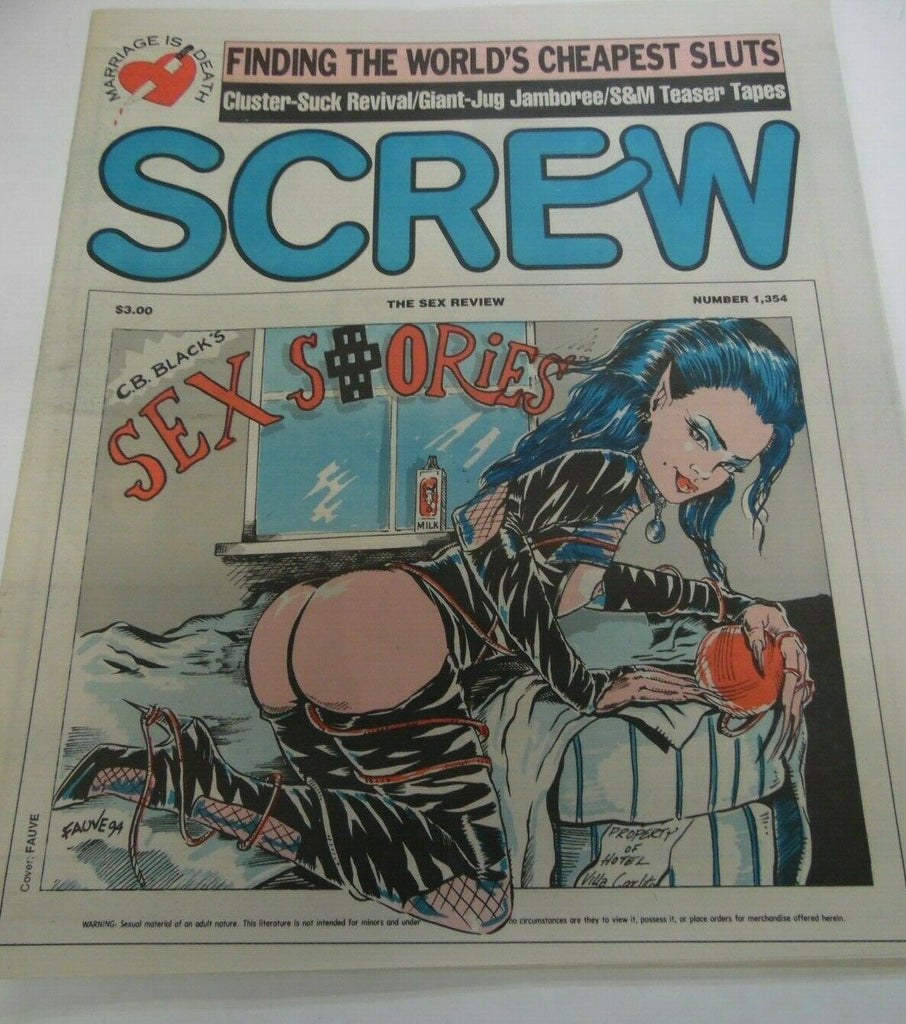 Screw Newspaper Sex + Ories #1,354 February 13, 1995 120619lm-ep2