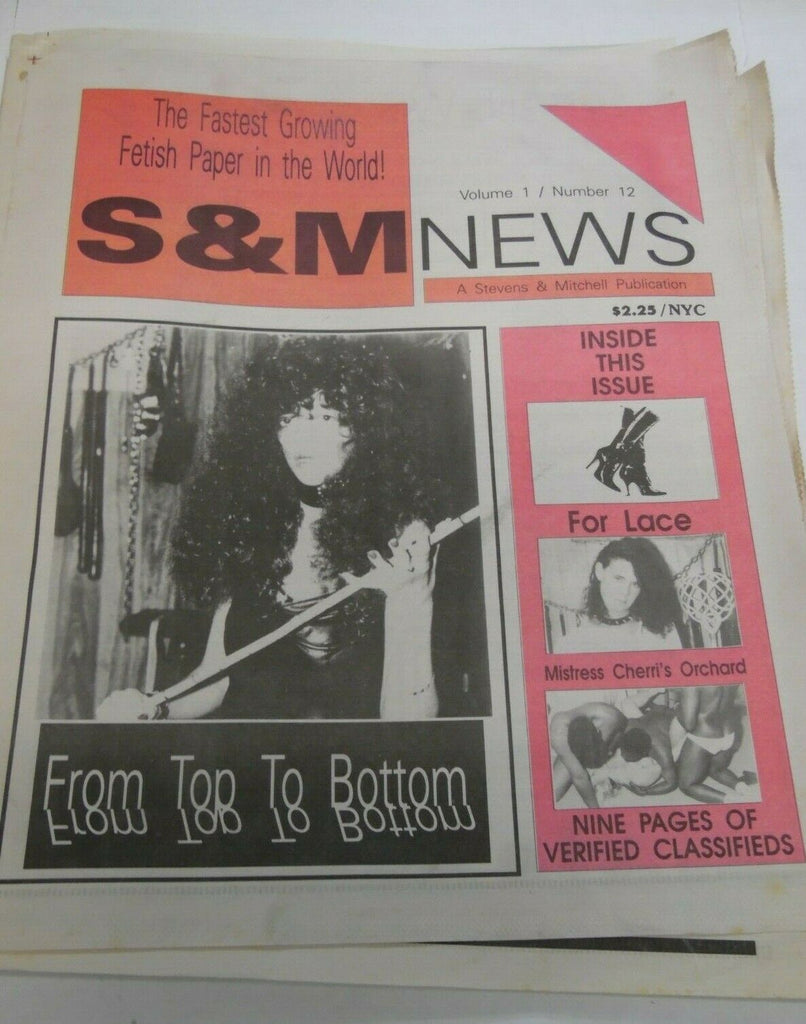 S & M News Newspaper Mistress Cherri vol.1 #12 1992 120719lm-ep