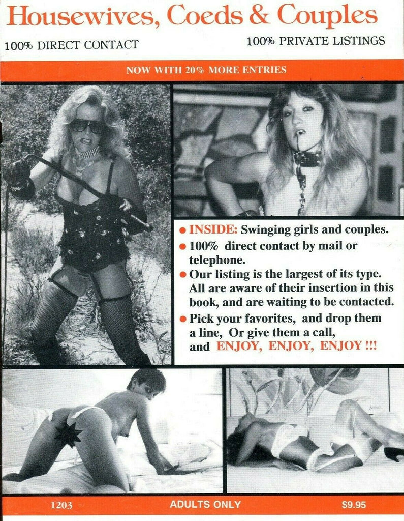 Housewives, Coeds & Couples Contact Magazine 1990 062619lm-ep
