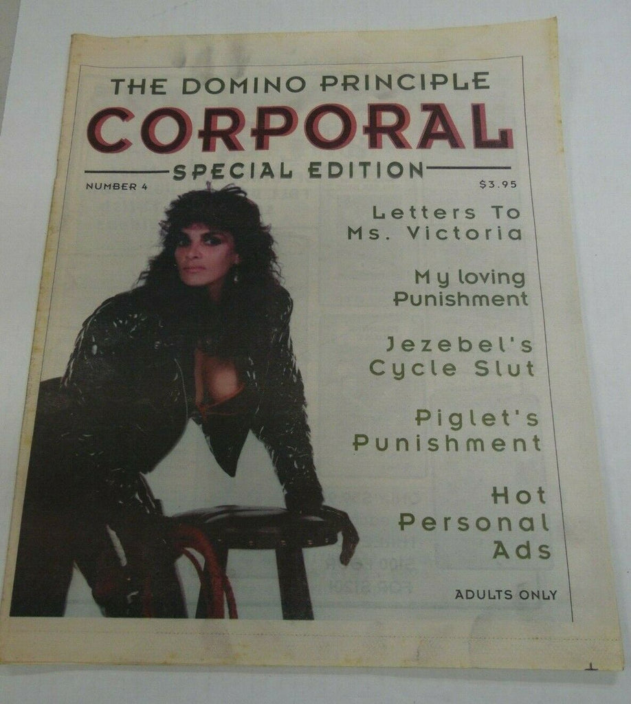 Corporal Fetish Newspaper Domino Principle #4 1994 Special Edition 121619lm-ep