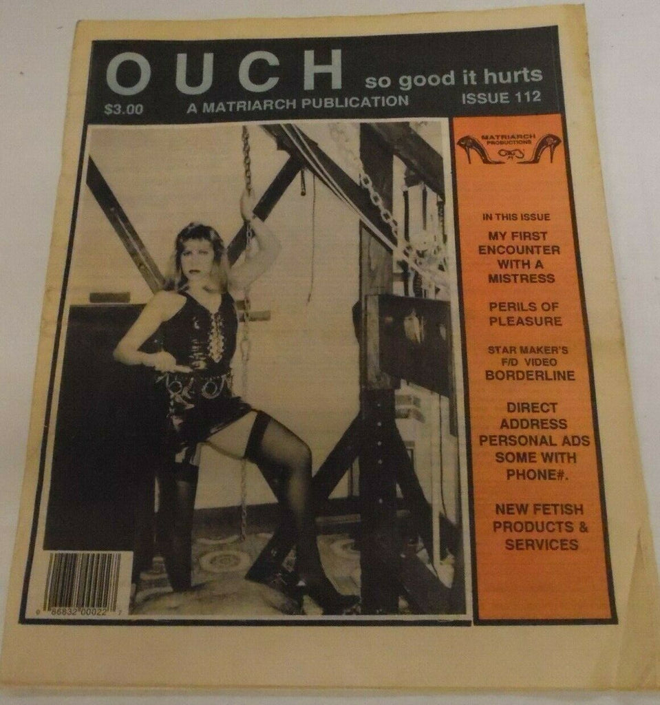 Ouch Newspaper Perils Of Pleasure #112 1996 121219lm-ep