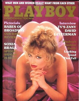 Playboy Magazine Sonia Braga / David Letterman October 1984 100418lm-ep