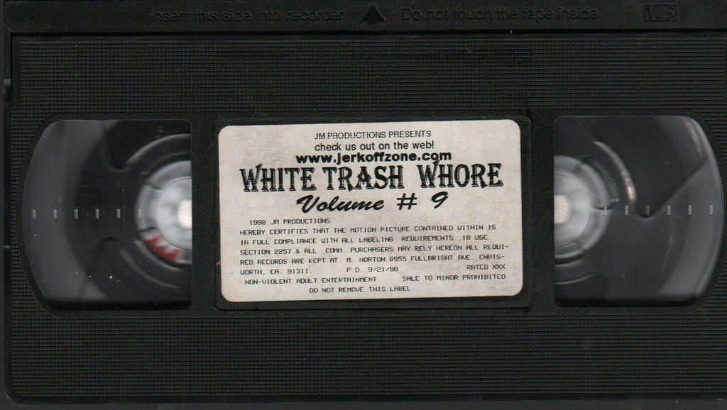 White Trash Whore #9 Jerk Off Zone 1998 Adult VHS 021720AMP2