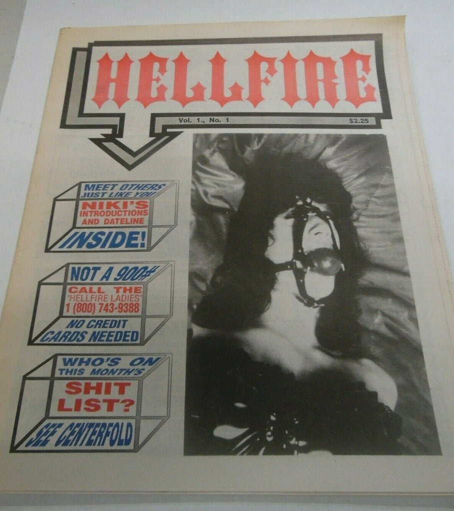 Hellfire Fetish Newspaper Niki's Introduction vol.1 #1 1990's 121719lm-ep