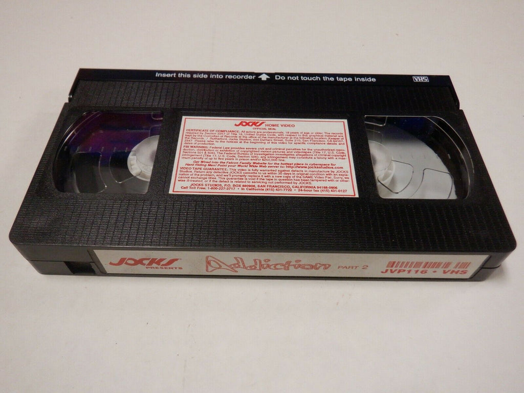 Addiction Part 2 Jocks Aiden Shaw, Brad Patton Joe Foster Gay Male VHS 082020AMP