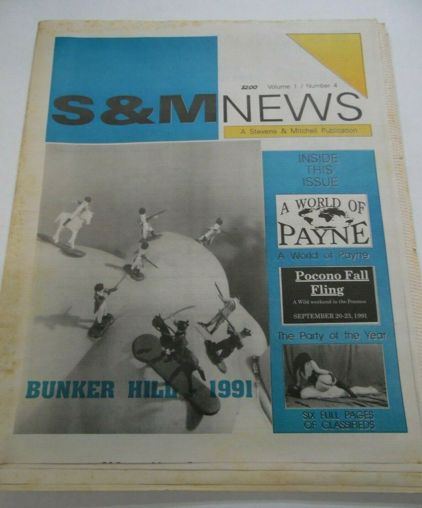 S & M News Newspaper Pocono Fall Fling vol.1 #4 1991 013020lm-ep