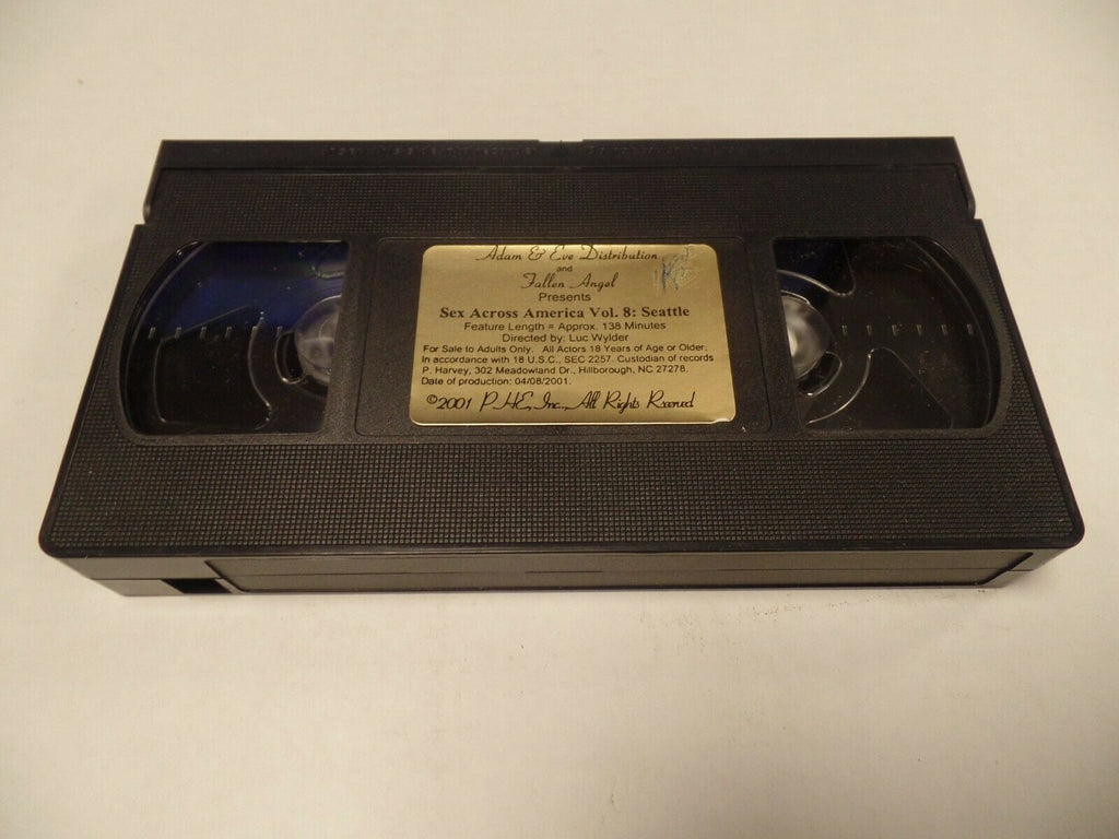 Sex Across America Vol 8 Seattle Adam & Eve 138mins Adult VHS 052119AMP