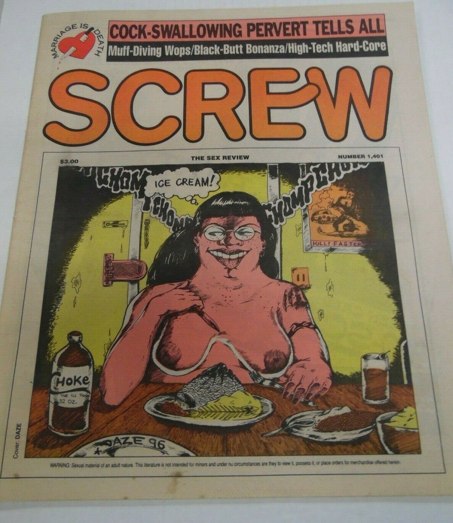 Screw Newspaper Cock -Swallowing Pervert #1401 January 8, 1996 121419lm-ep2