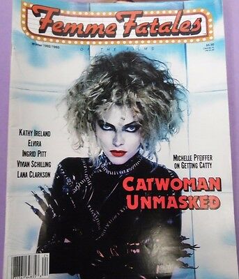 Femme Fatales Magazine Catwoman Michelle Pfeifer Winter 1992 030113lm-epa