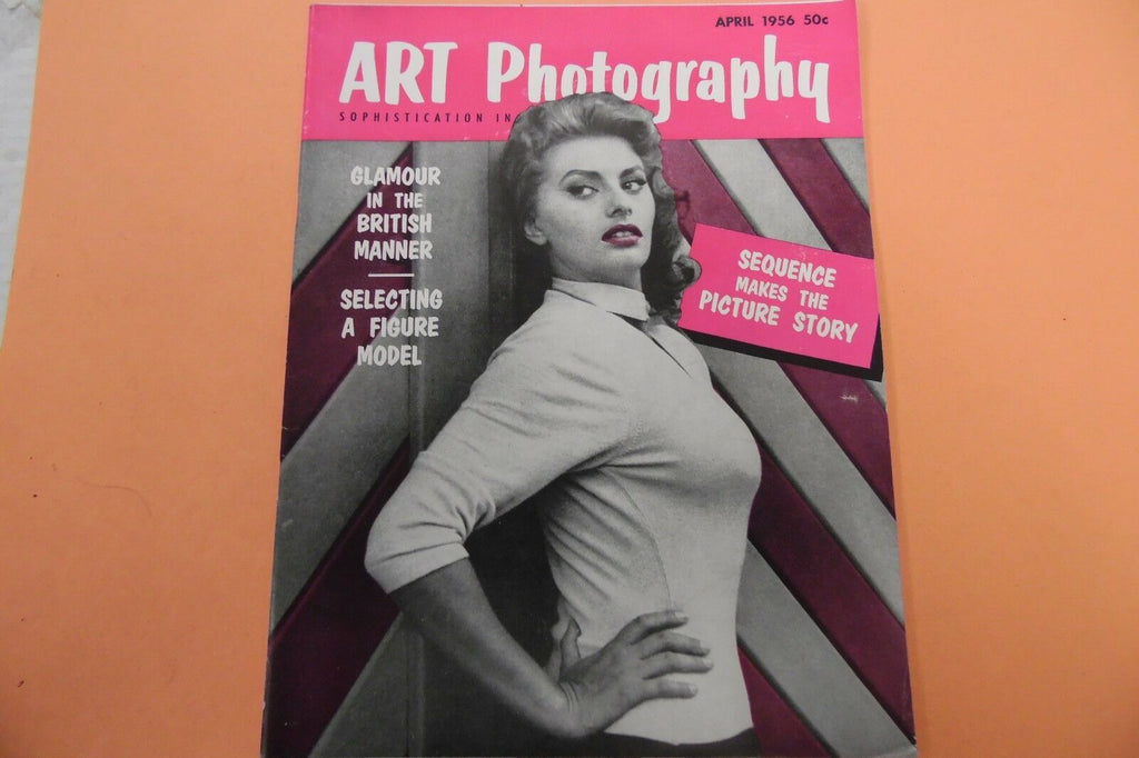 Art Photography Vintage Model Magazine Sophia Loren April 1956 CLEARANCE 110916lm-ep5