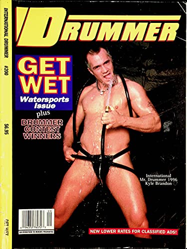 Drummer International Gay Magazine Coverguy Kyle Brandon #200 1996 100726AMP-