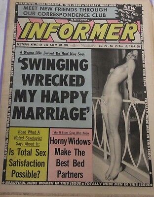 Informer Adult Newspaper Swinging & Marriage November 10, 1974 011213lm-epa