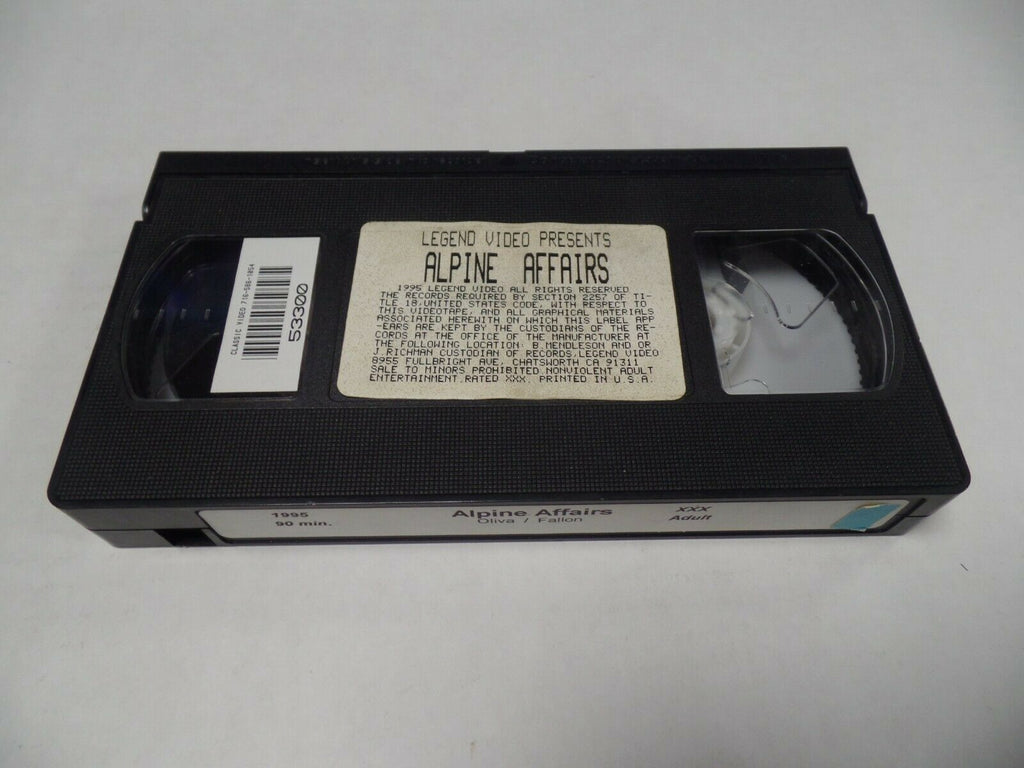 Alpine Affairs 1995 Oliva Legend Video 90mins Adult VHS 053019AMP