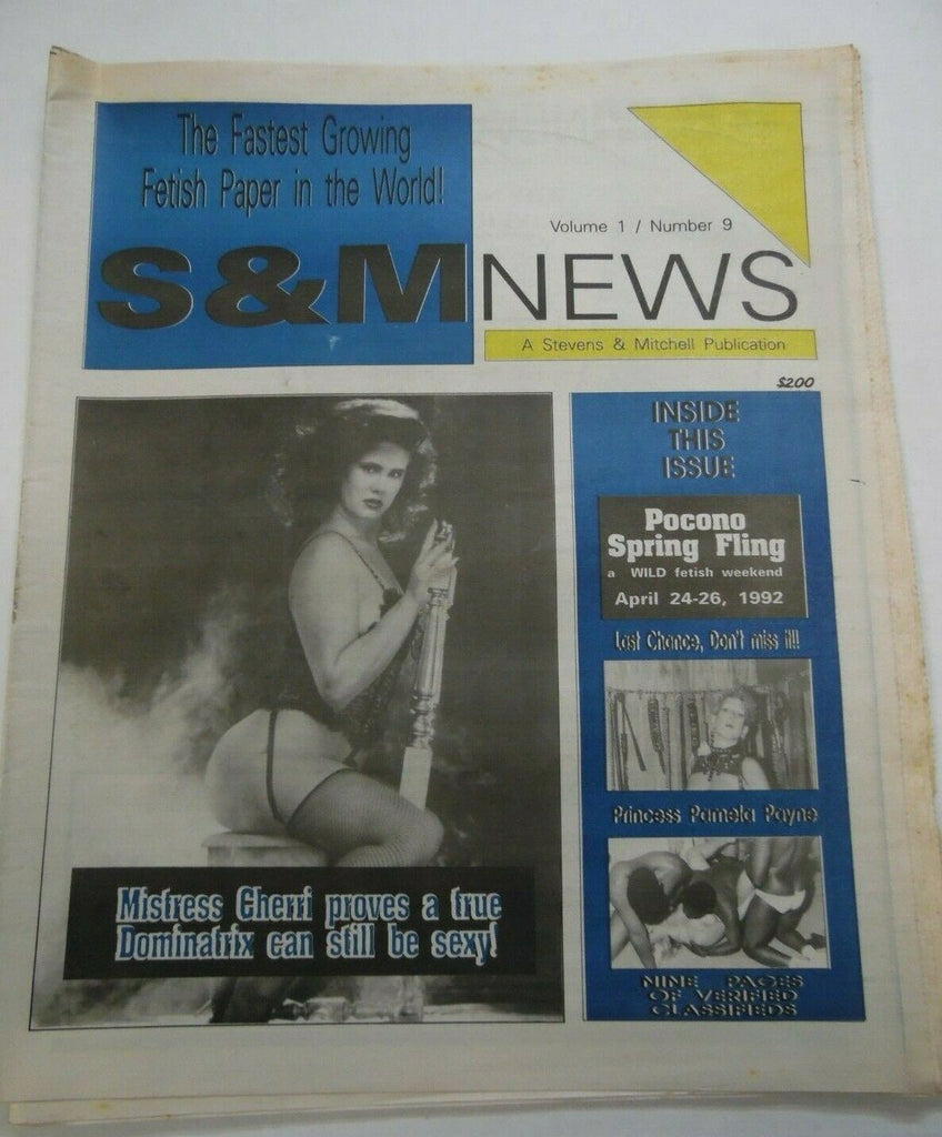 S & M News Mistress Cherri vol.1 #9 1992 013020lm-ep