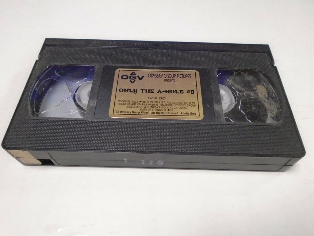 Only The A-Hole #8 Odyssey Group 2001 Adult VHS 051319AMP