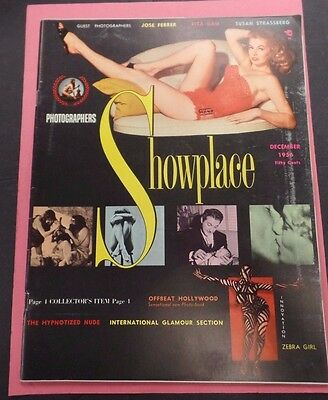 Showplace Adult Magazine Rita Gam December 1956 vg 122215lm-ep