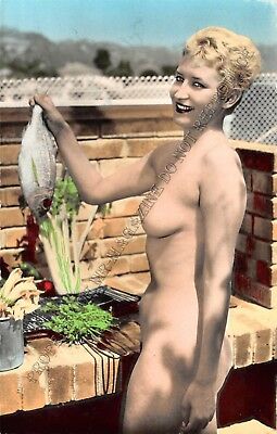 Adult Picard Paris Vintage 3.5x5.5 Beautiful Blonde Pinup Posing Nude 216XV
