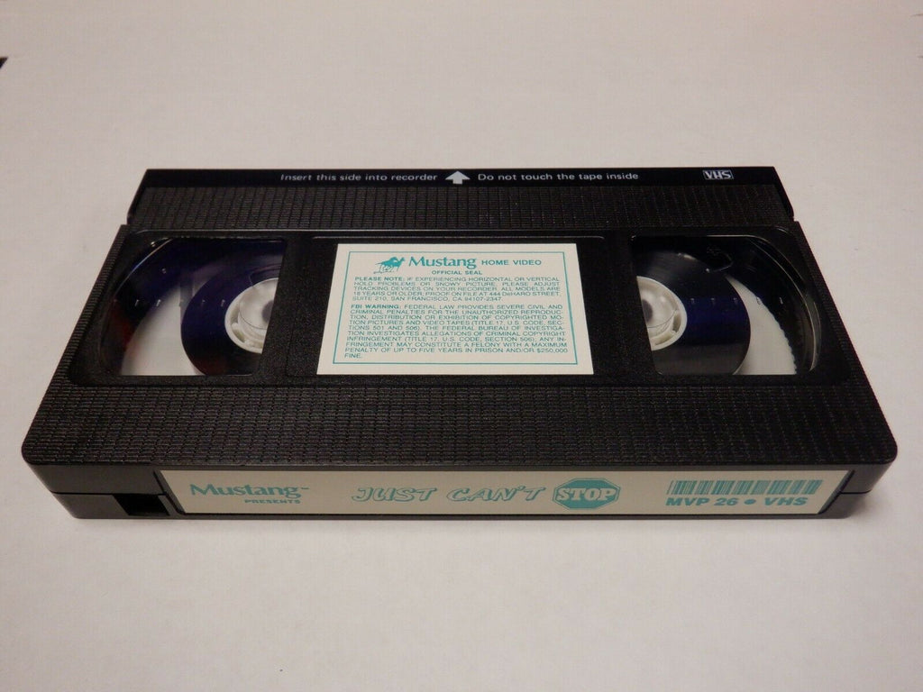 Just Can't Stop Mustang Gay Male Adult VHS 021820AMP2z