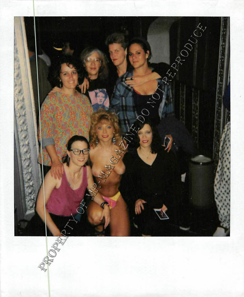 Nina Hartley One of a Kind Polaroid Photo 1990s Nude with Group of Friends  31Fi