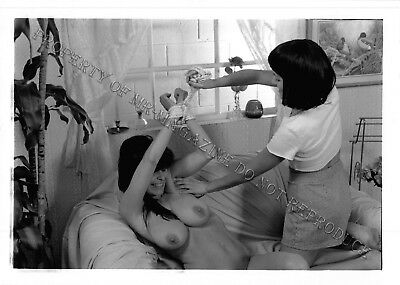 Adult Photo 1990s B&W 5x7 Bondage Lesbian Ashley Renee Bound & Tickled 329yd