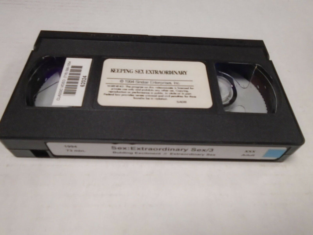 Keeping Sex Extraordinary 3 1994 73mins Adult VHS 011619AMP