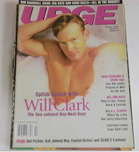 Urge Gay Adult MAgazine October 1996 Will Clark, Josh Sterling & Steve Sax