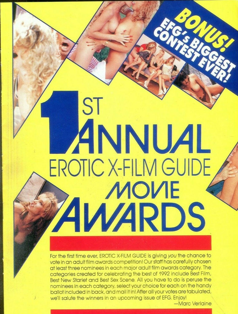 Unbranded 1st Annual Erotic X-Film Guide Movie Awards Supplement Taylor Wane 022719lm-ep - Used