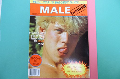 Male Insider Gay Men's Magazine California Studs In The Raw! October 1986