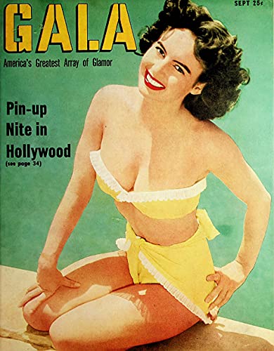 Gala Men's Magazine Pin-Up Night In Hollywood Ravishing Renie Bartoly September 1952