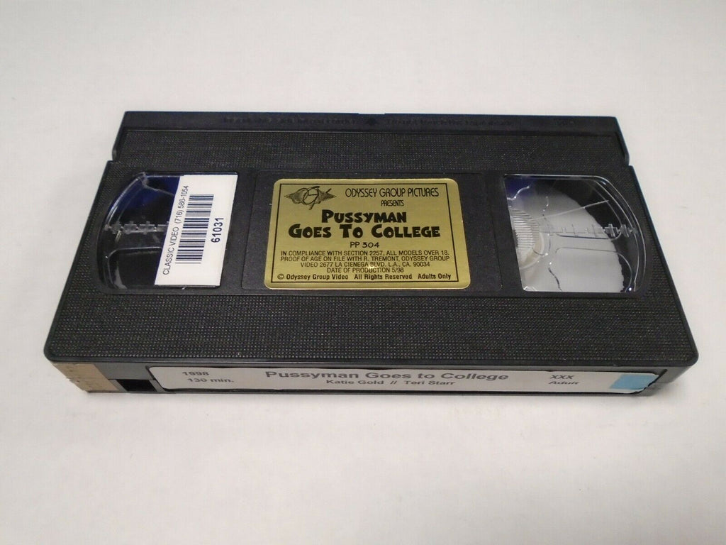 Pussyman Goes to College Katie Gold Teri Starr 1998 Adult VHS 050719AMP3