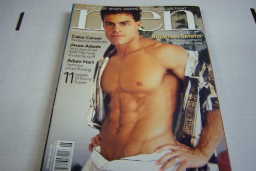 Men Gay Adult Magazine "Jonathan Simms, Big Things Come to Those Who Wait" June 2003