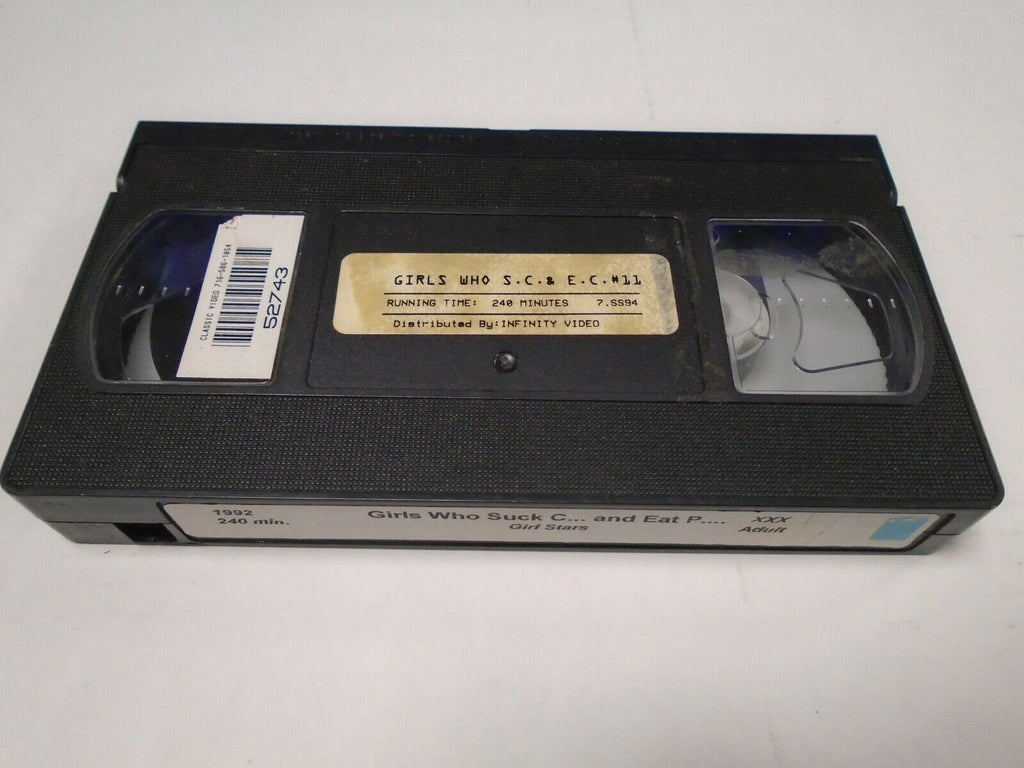 Girls Who Suck Cum and Eat Pussy #11 1992 240mins Adult VHS 022619AMP