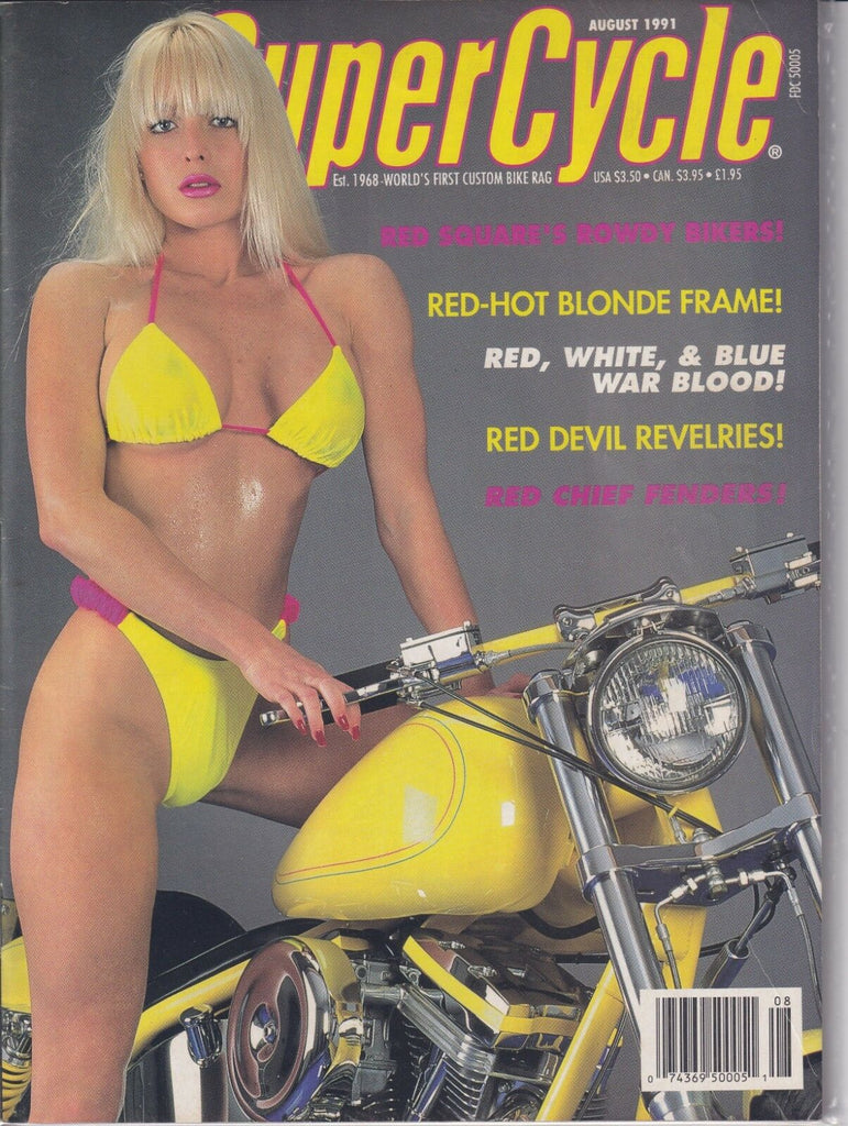 Supercycle Magazine Red Squares Bikers August 1991 013019REP