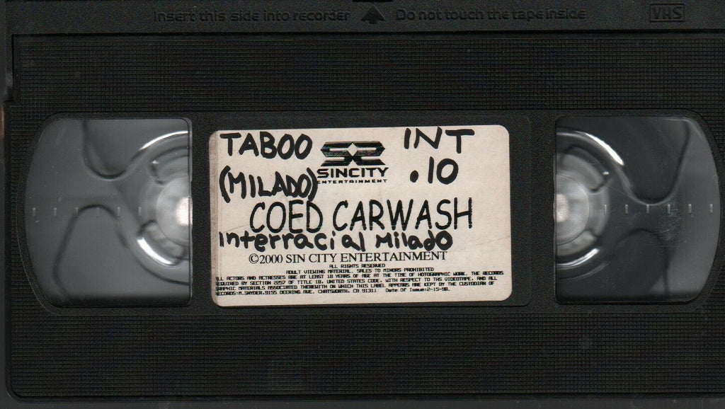 Coed Carwash 2000 Sin City Interracial Adult VHS 021720AMP2