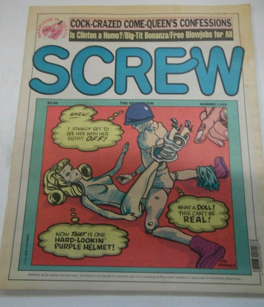 Screw Newspaper Come-Queen's Confessions #1432 August 12,1996 012920lm-ep