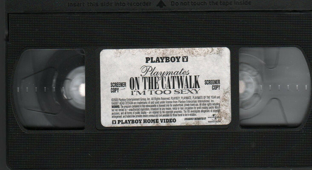 Playboy Playmates on the Catwalk I'm Too Sexy 2000 Adult VHS 021720AMP