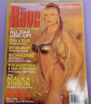 Rave Busty Magazine Malika Kinison August 1994 Premier Issue 040517lm-epa