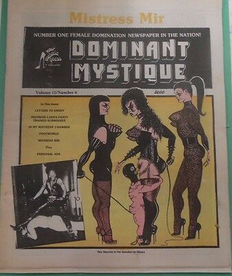 Dominant Mystique Fetish Newspaper mistress Mir vol.12 #6 1991 051113lm-epa