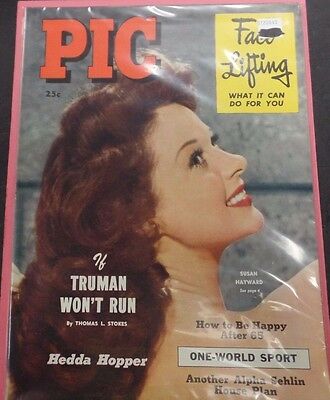 Pic Adult Magazine Magazine Susan Hayward December 1951 ex 122215lm-ep