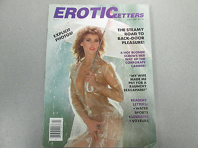 Erotic Letters Adult Magazine Backdoor Pleasure July 1987 ex 031515lm-ep