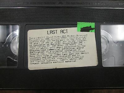 Last Act XXX OOP Adult VHS 052515amp