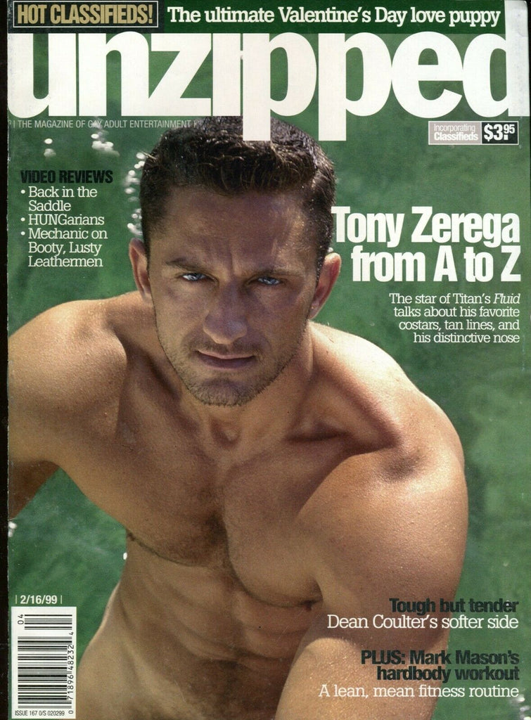 Unzipped Gay Magazine Tony Zerega February 16, 1999 051619lm-ep