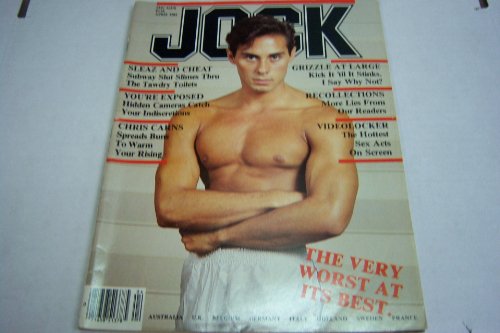 Jock Gay Adult Magazine "Chris Carns Spreads Buns to Warm Your Rising" April 1985