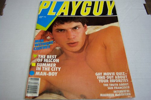 Playguy Gay Adult Magazine "Men Without Clothes" August 1985