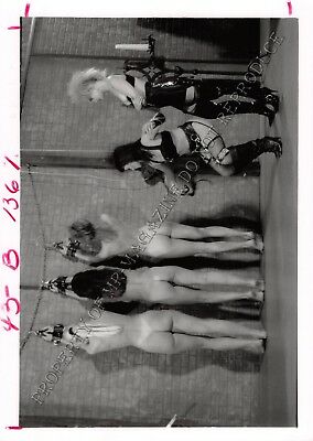 Adult Vintage B&W Photo 5x7 HOM Bondage Ashley Renee & Lesbians Dominated 247HK