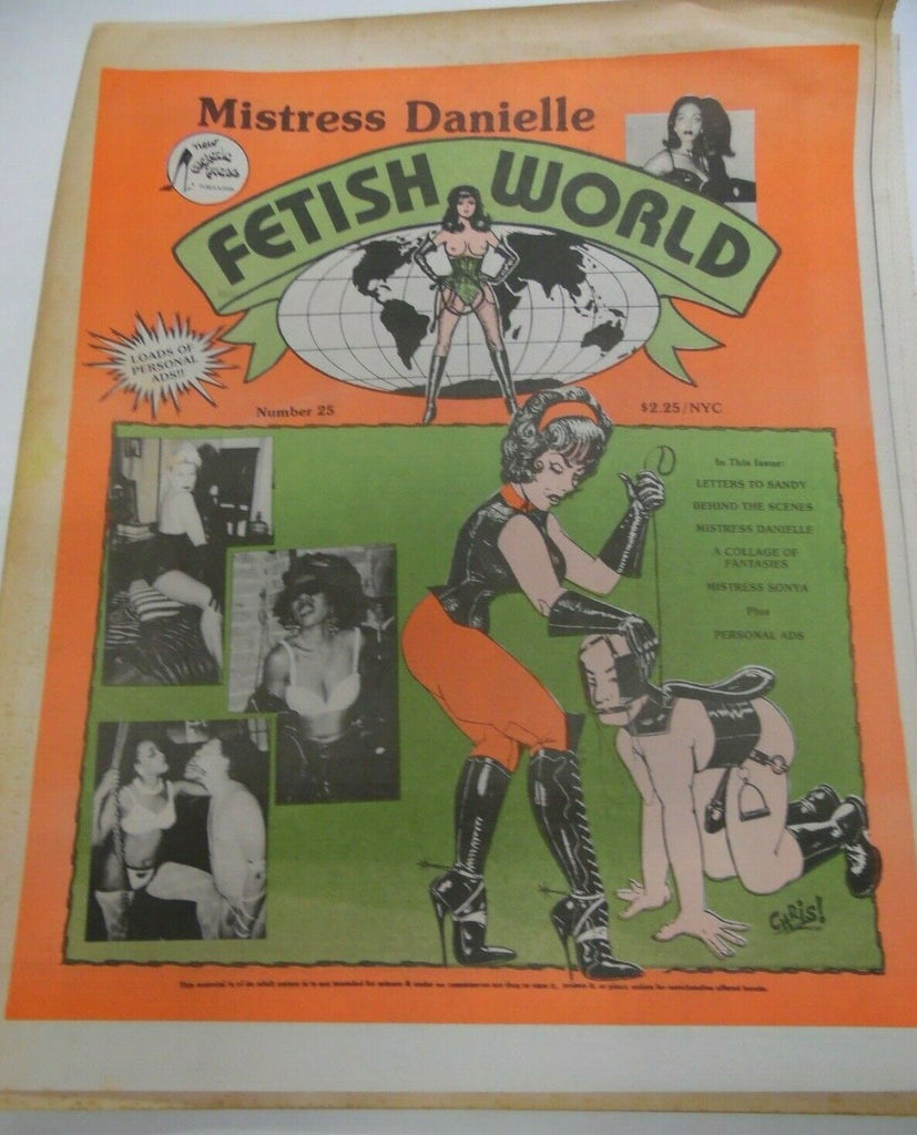 Fetish World Newspaper Mistress Danielle #25 1992 121219lm-ep
